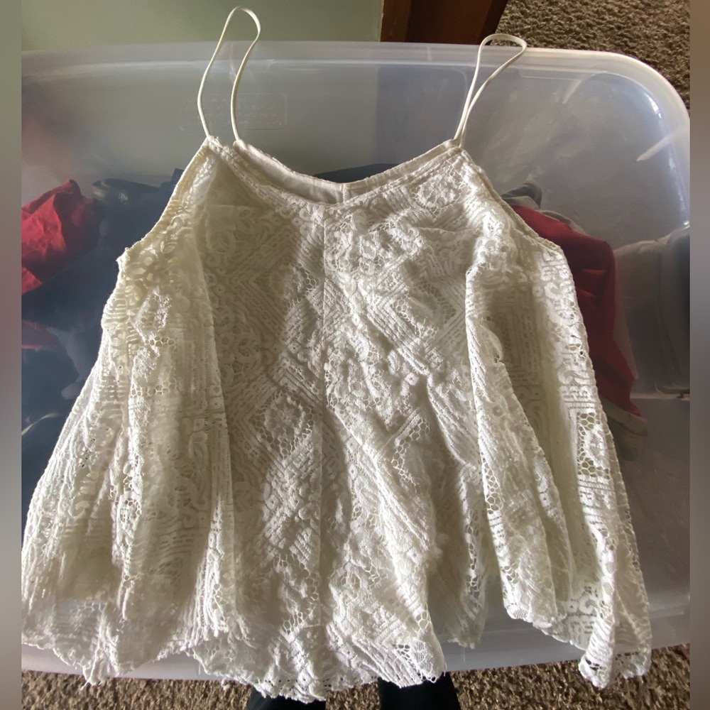 American Eagle float cropped tank